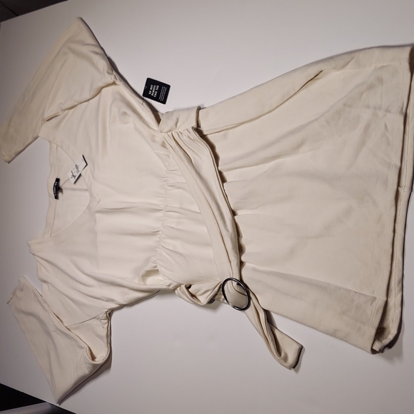 Express Midi Off White  Dress Size M - Picture 5 of 12